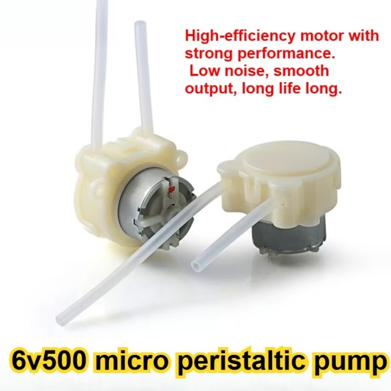Mini Peristaltic Pump 12V - マイクロ蠕動ポンプ、DC12V、小型ミニサイズ、500、ギアードモーター、液体や水の定量供給、実験室用インクサンプリングポンプ。