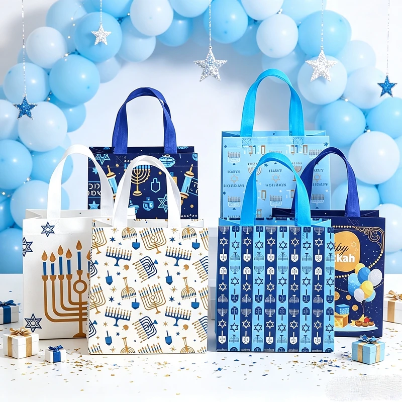 50個入り、おしゃれなユダヤ教の祝祭用、持ち手付きの不織布製 - Packaging のレビューと価格