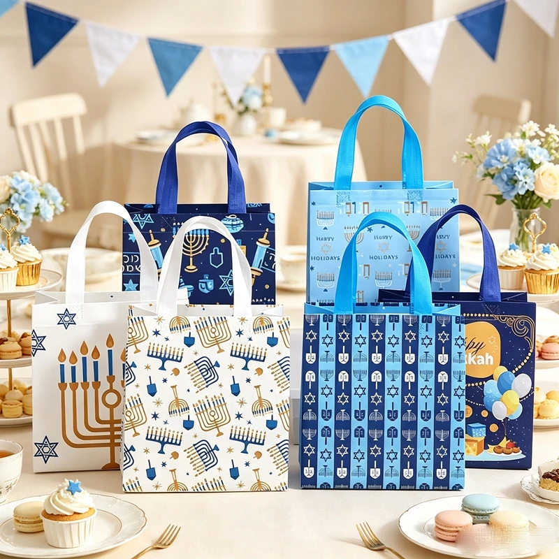 50個入り、おしゃれなユダヤ教の祝祭用、持ち手付きの不織布製 - Packaging のレビューと価格
