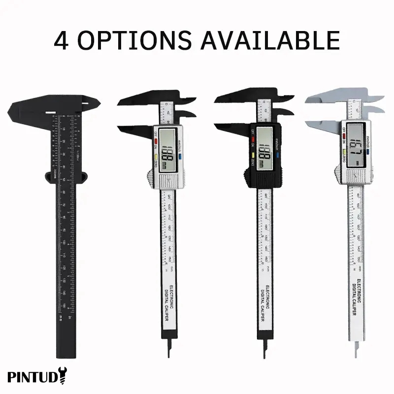 1個プラスチックバーニアキャリパーデジタルディスプレイキャリ - Digital Caliper 150Mm Stainless Steel のレビューと価格