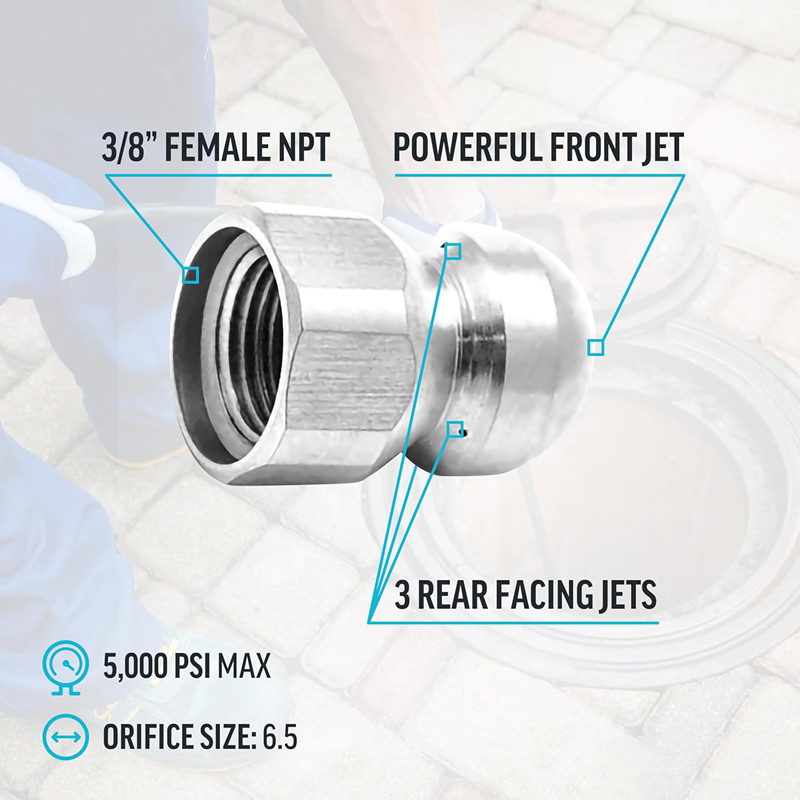 Sewer-高圧洗浄機ノズル,排水用,ステンレス鋼,3/8, - Vacuum Chamber Kit With Pump のレビューと価格